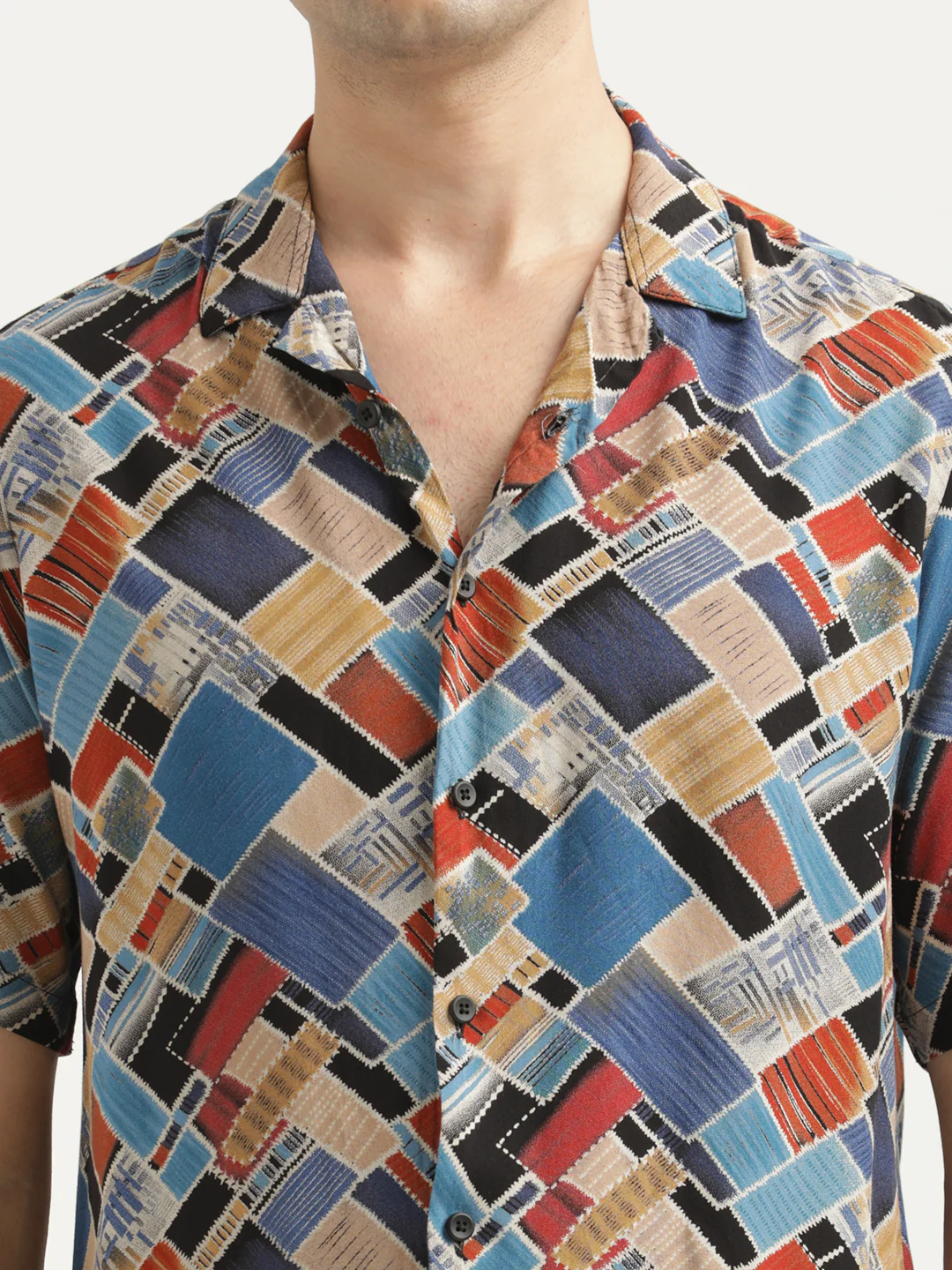 Men Printed Resort Shirt - Image 3
