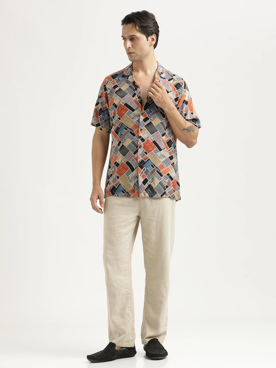 Men Printed Resort Shirt - Image 6