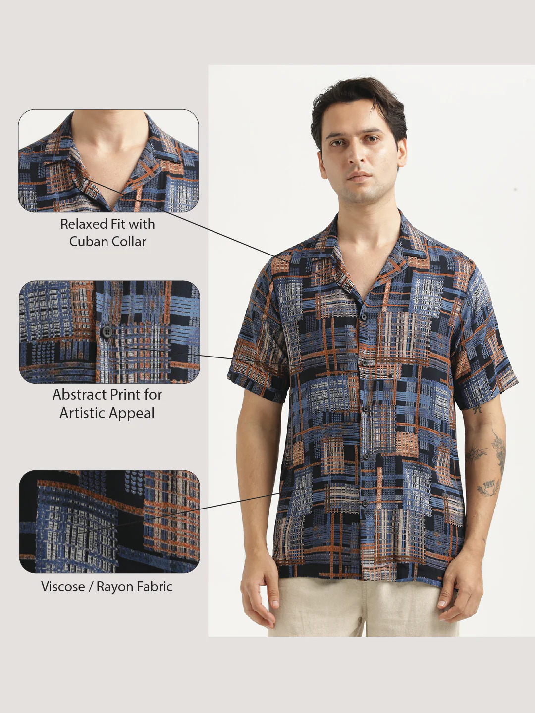 Men Printed Resort Shirt - Image 2