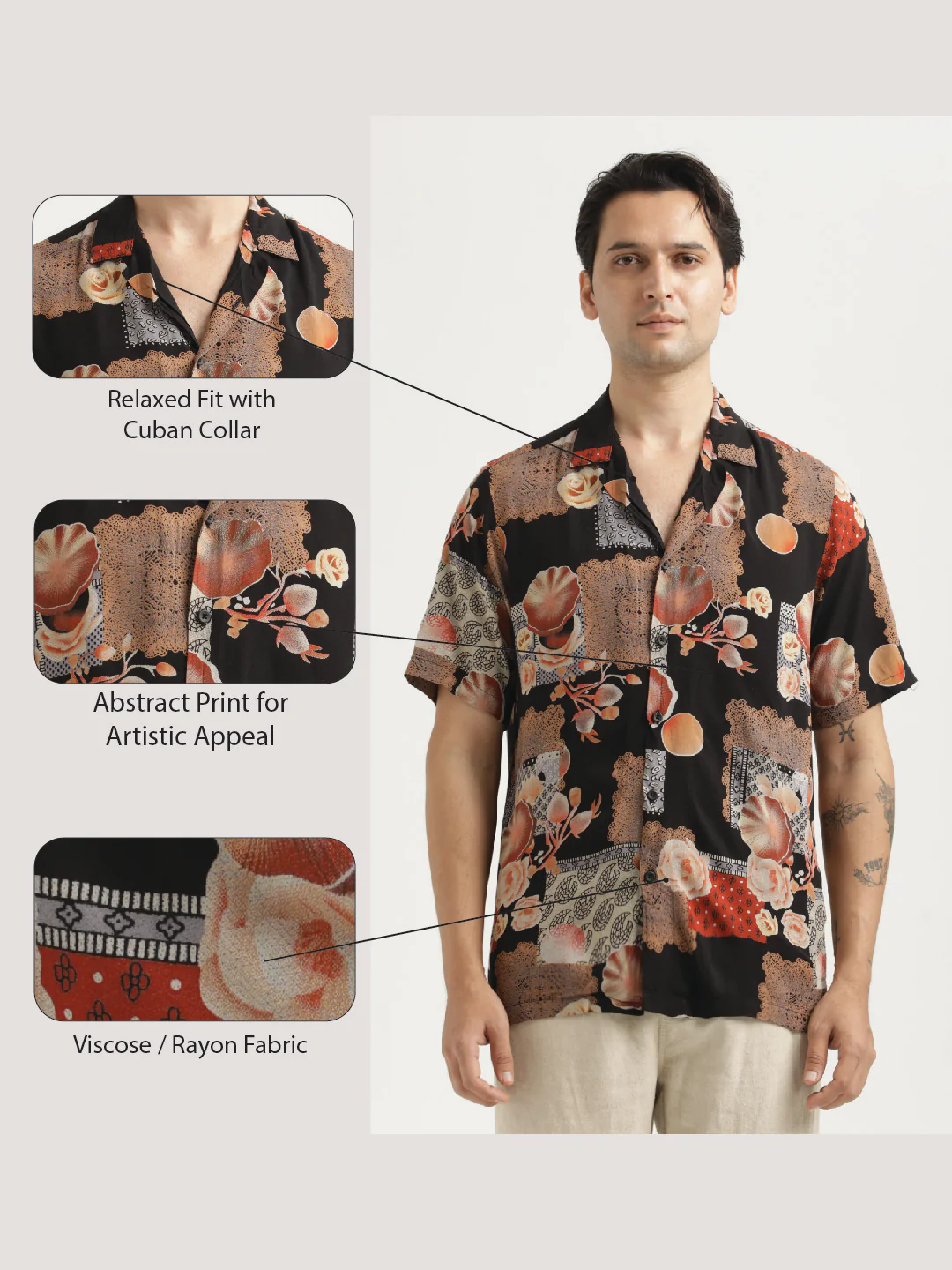 Men Printed Resort Shirt - Image 2