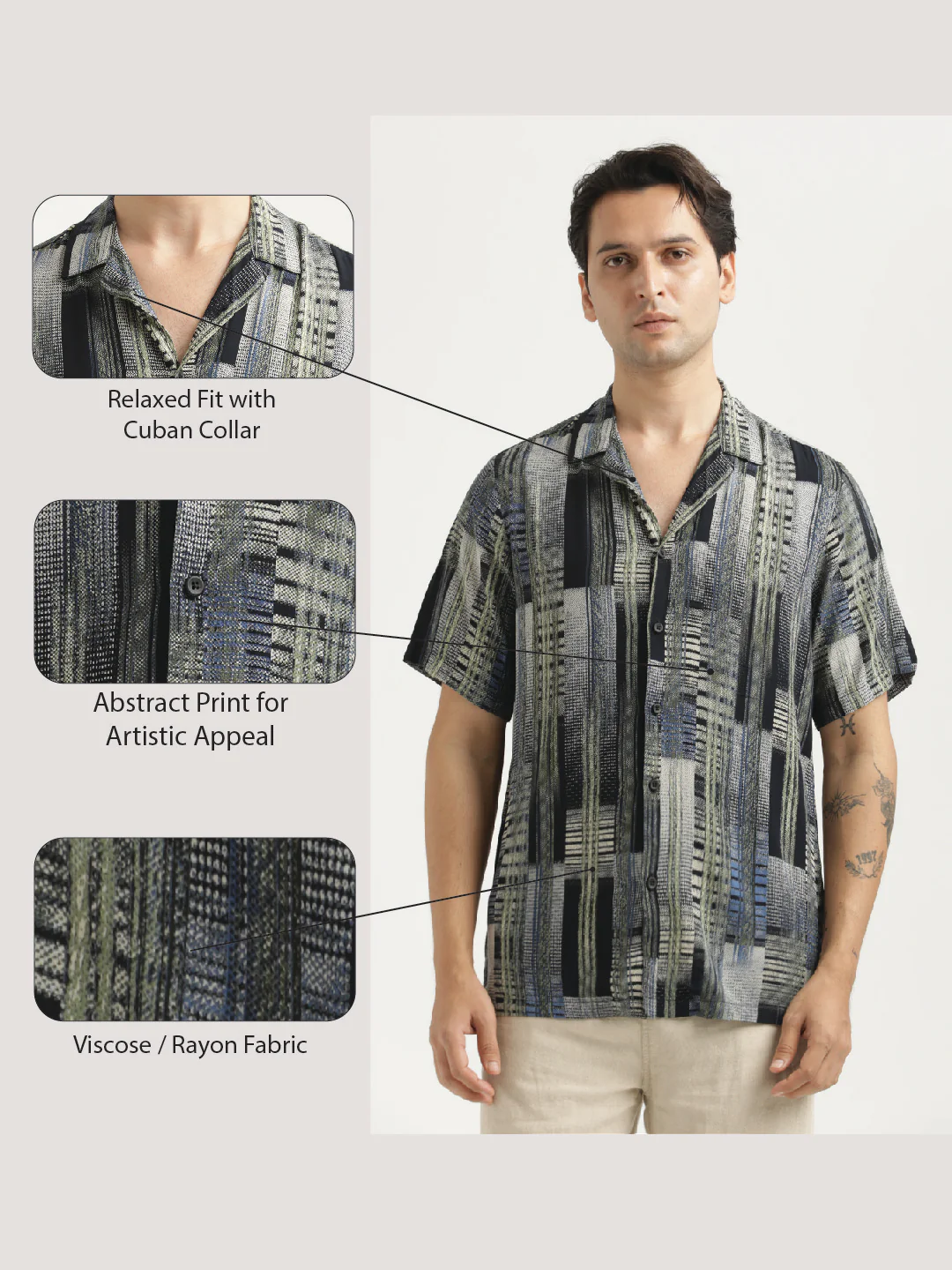 Men Printed Resort Shirt - Image 2