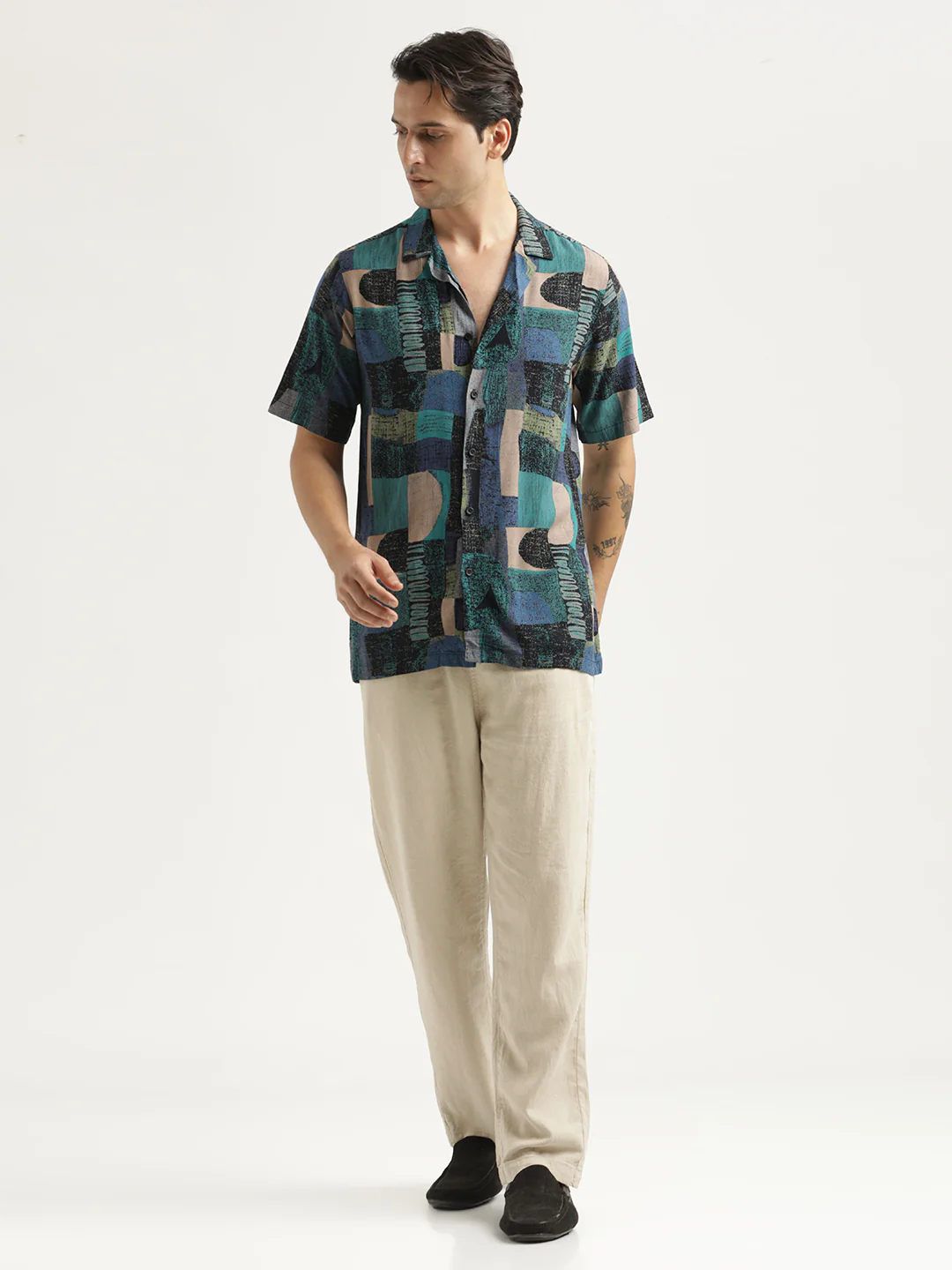 Men Printed Resort Shirt - Image 6