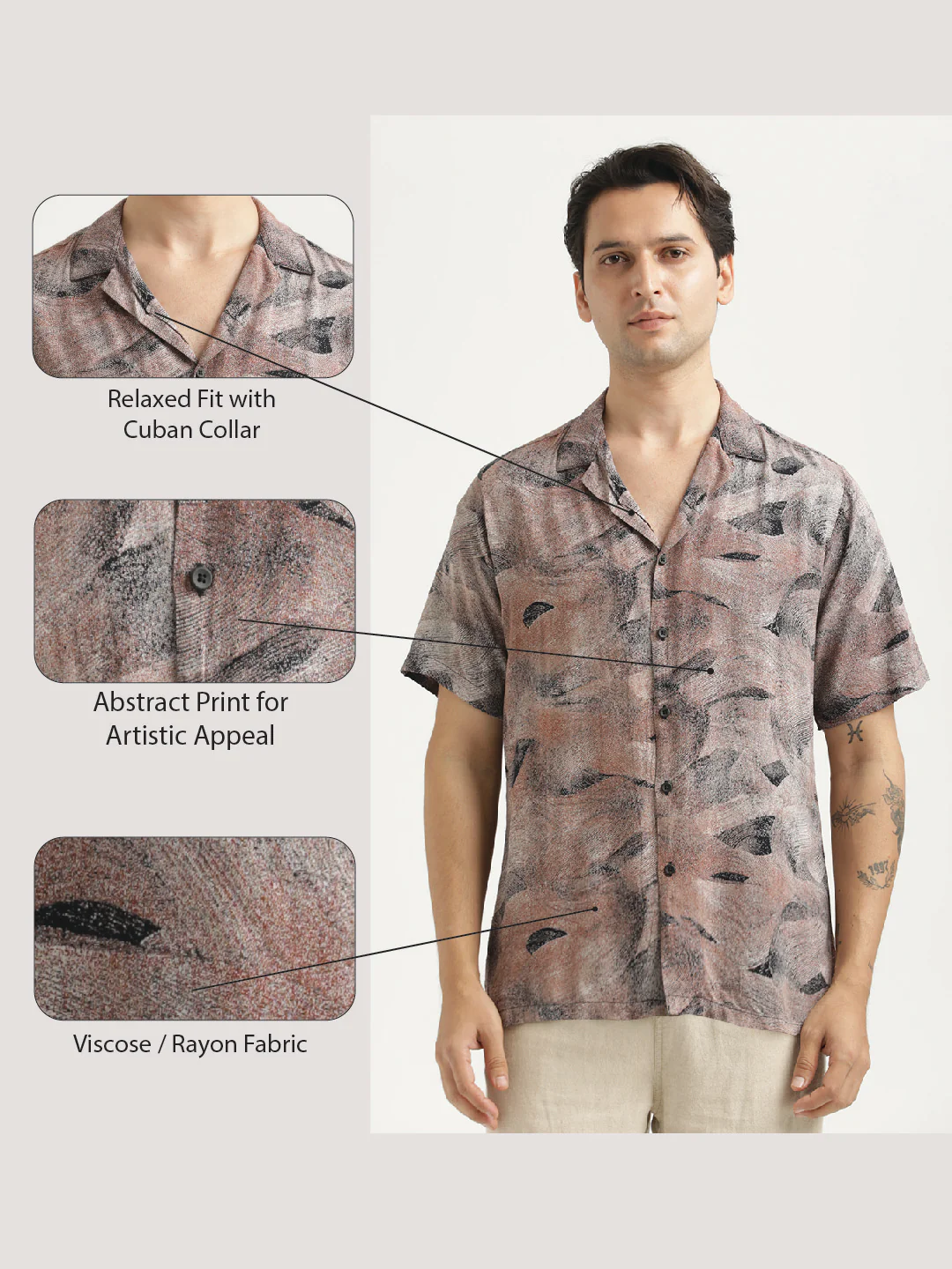 Men Printed Resort Shirt - Image 2