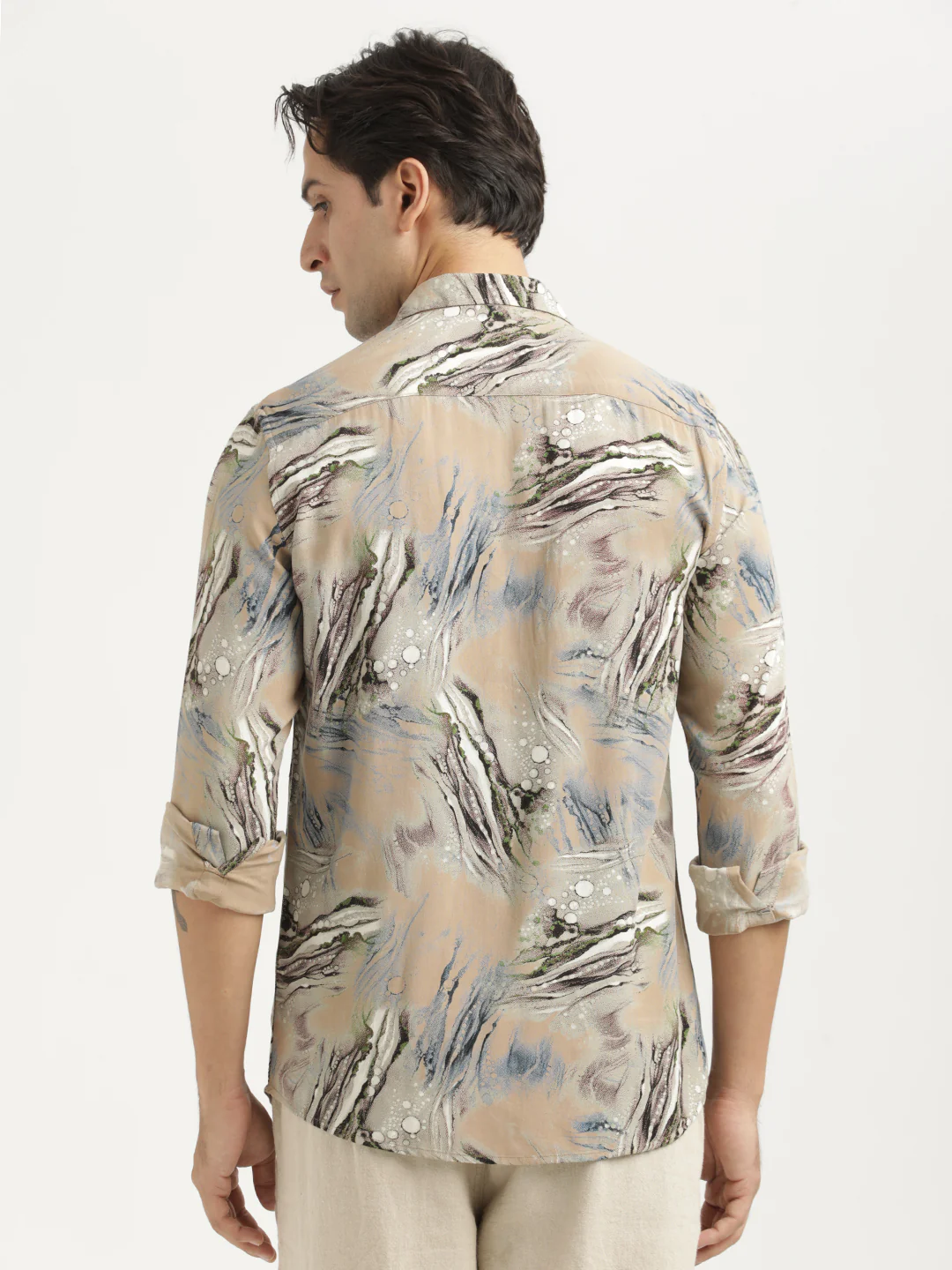 Men Printed Viscose Shirt - Image 3