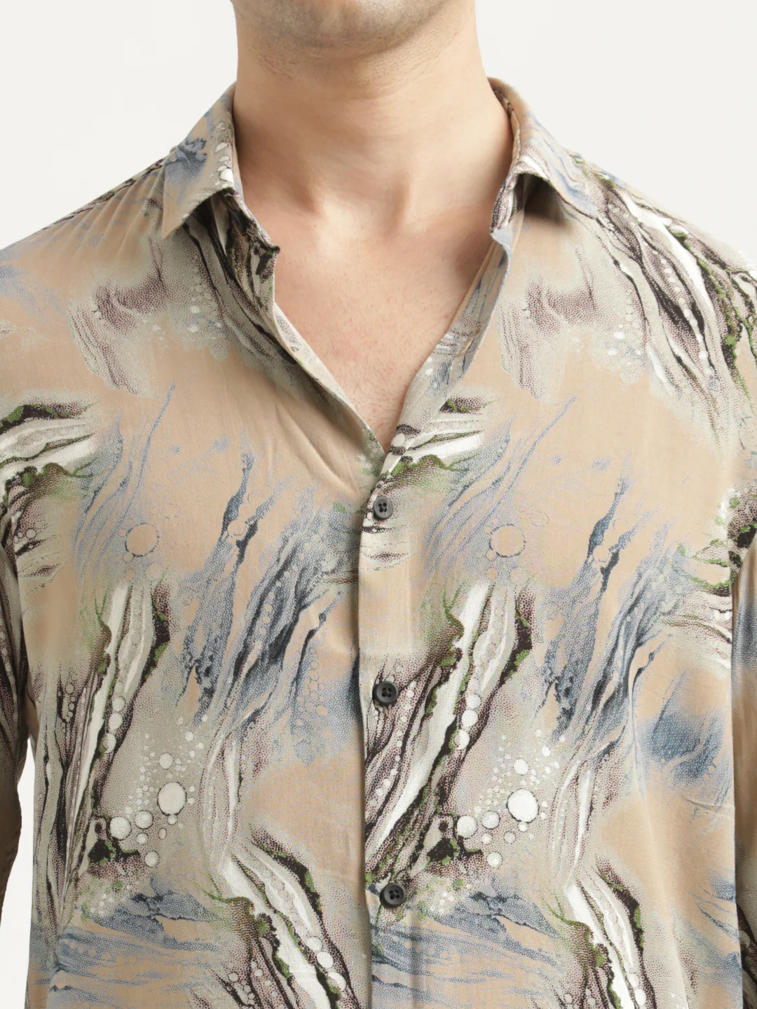Men Printed Viscose Shirt - Image 5