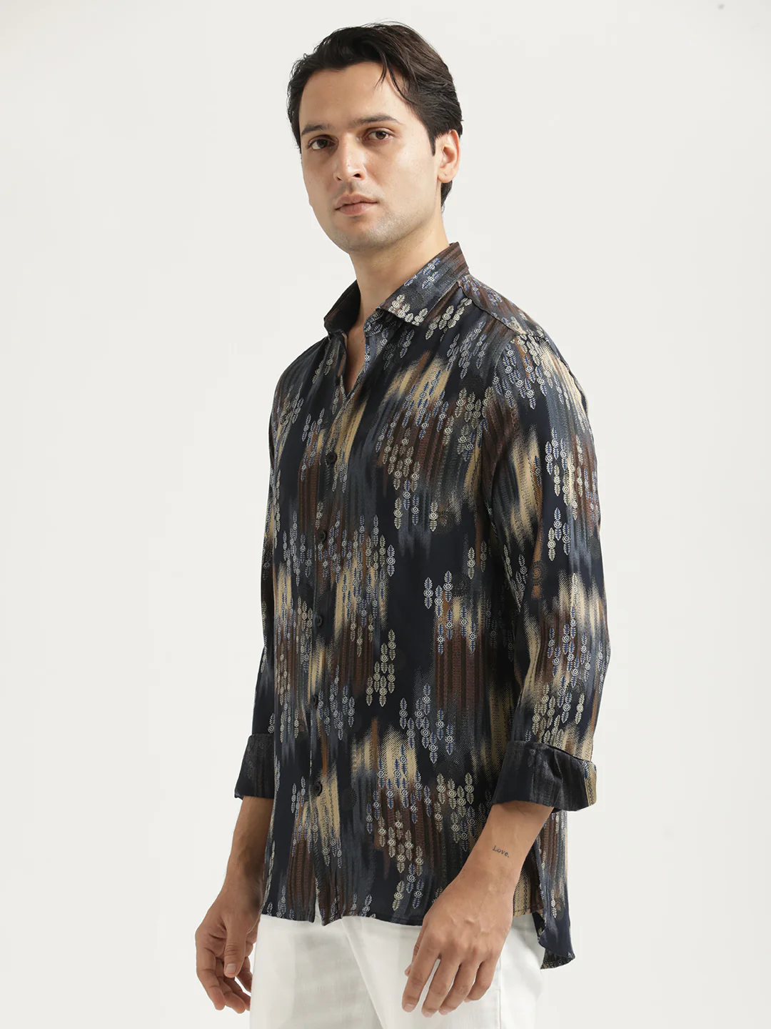 Men Printed Viscose Shirt - Image 4