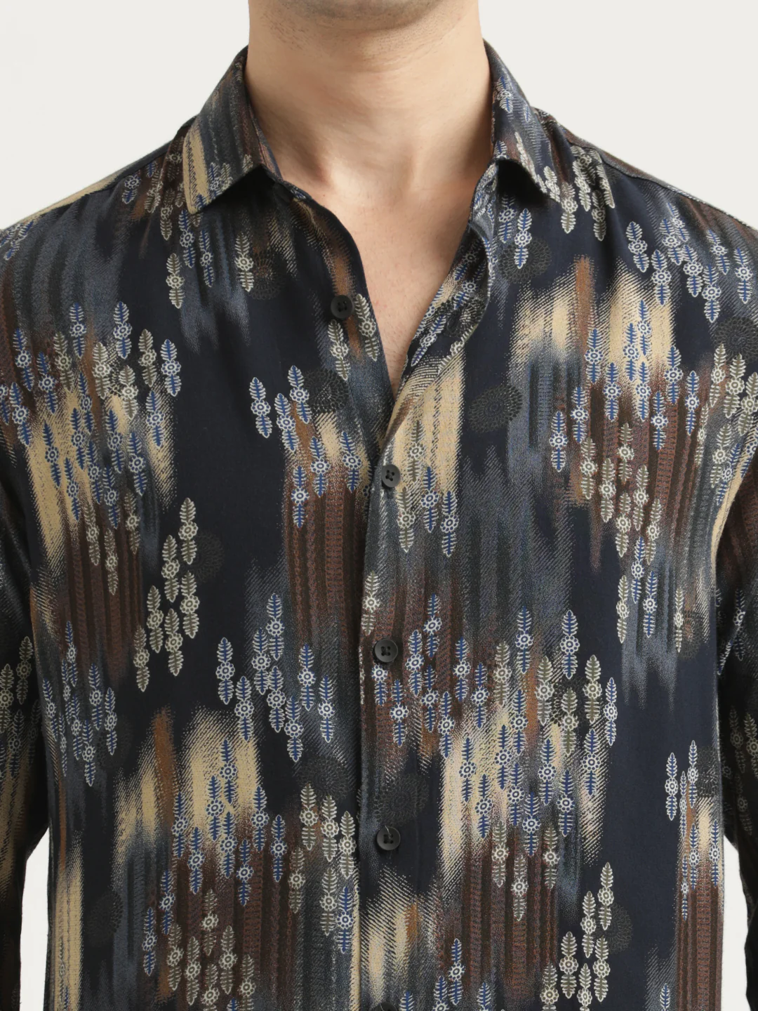 Men Printed Viscose Shirt - Image 5