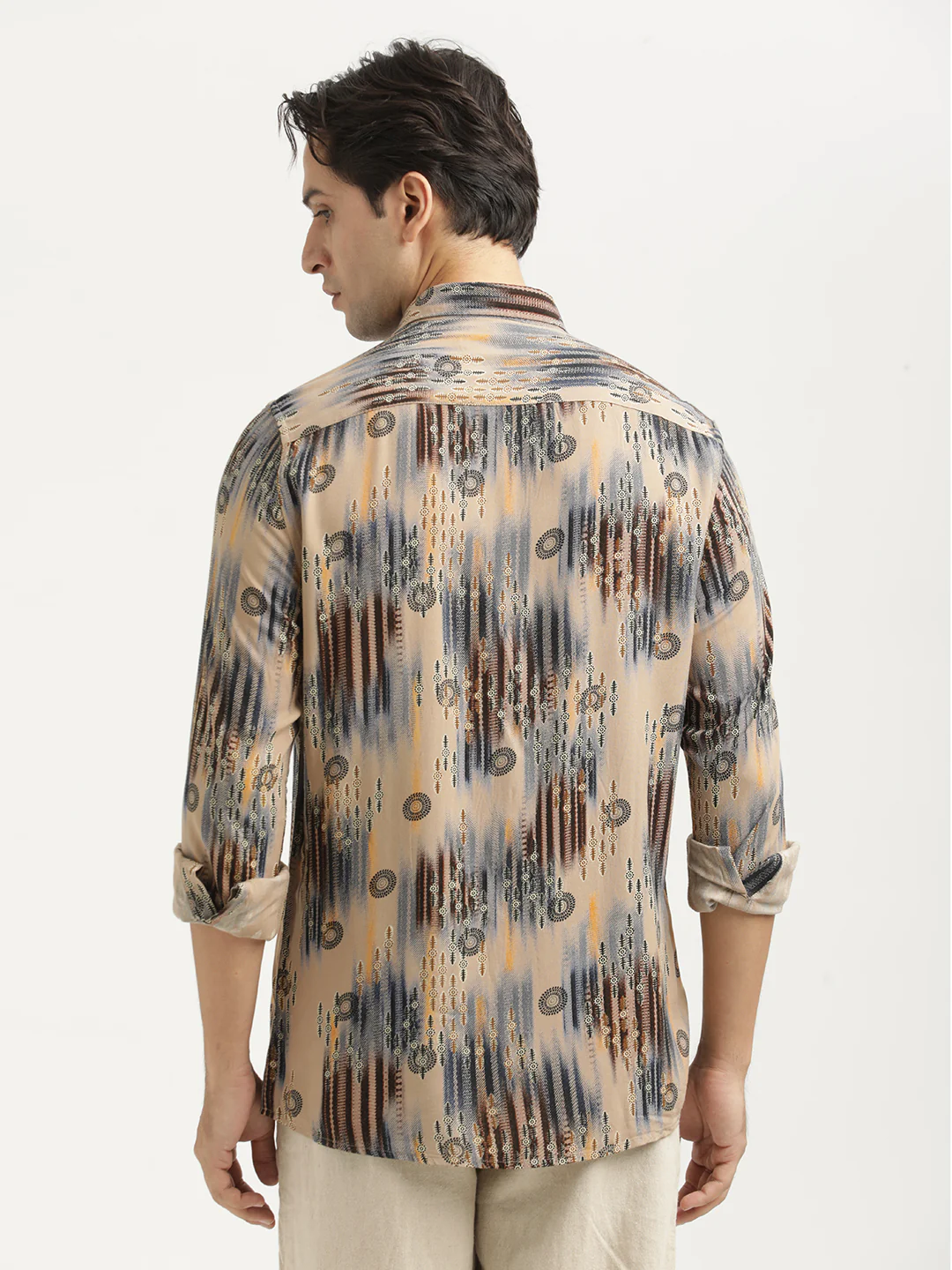 Men Printed Viscose Shirt - Image 3