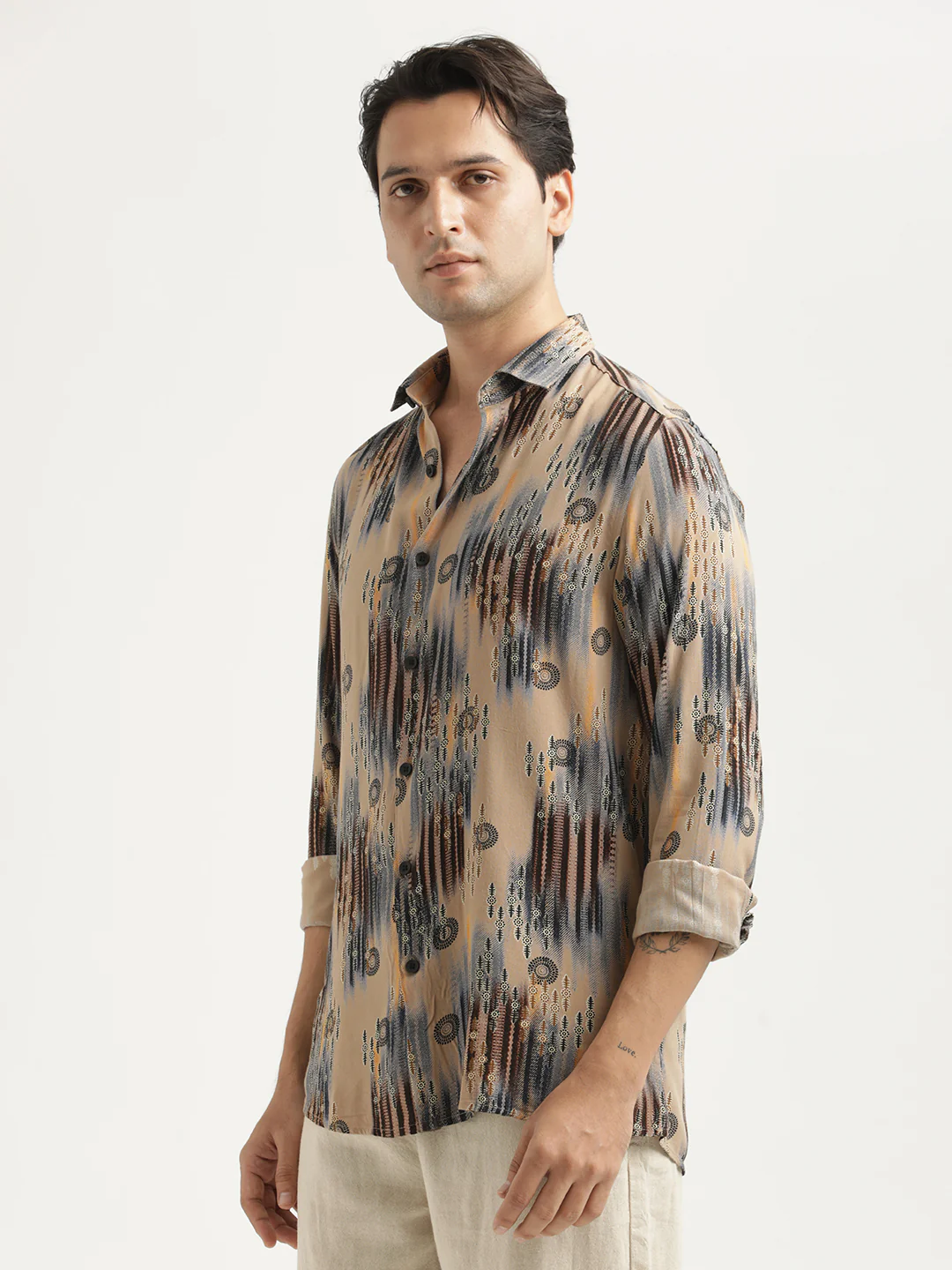 Men Printed Viscose Shirt - Image 4