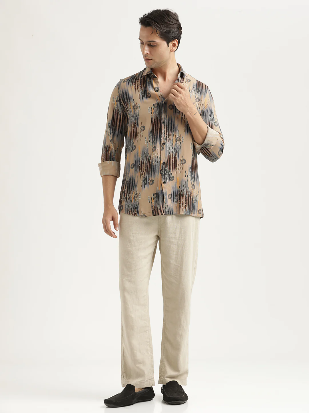 Men Printed Viscose Shirt - Image 6