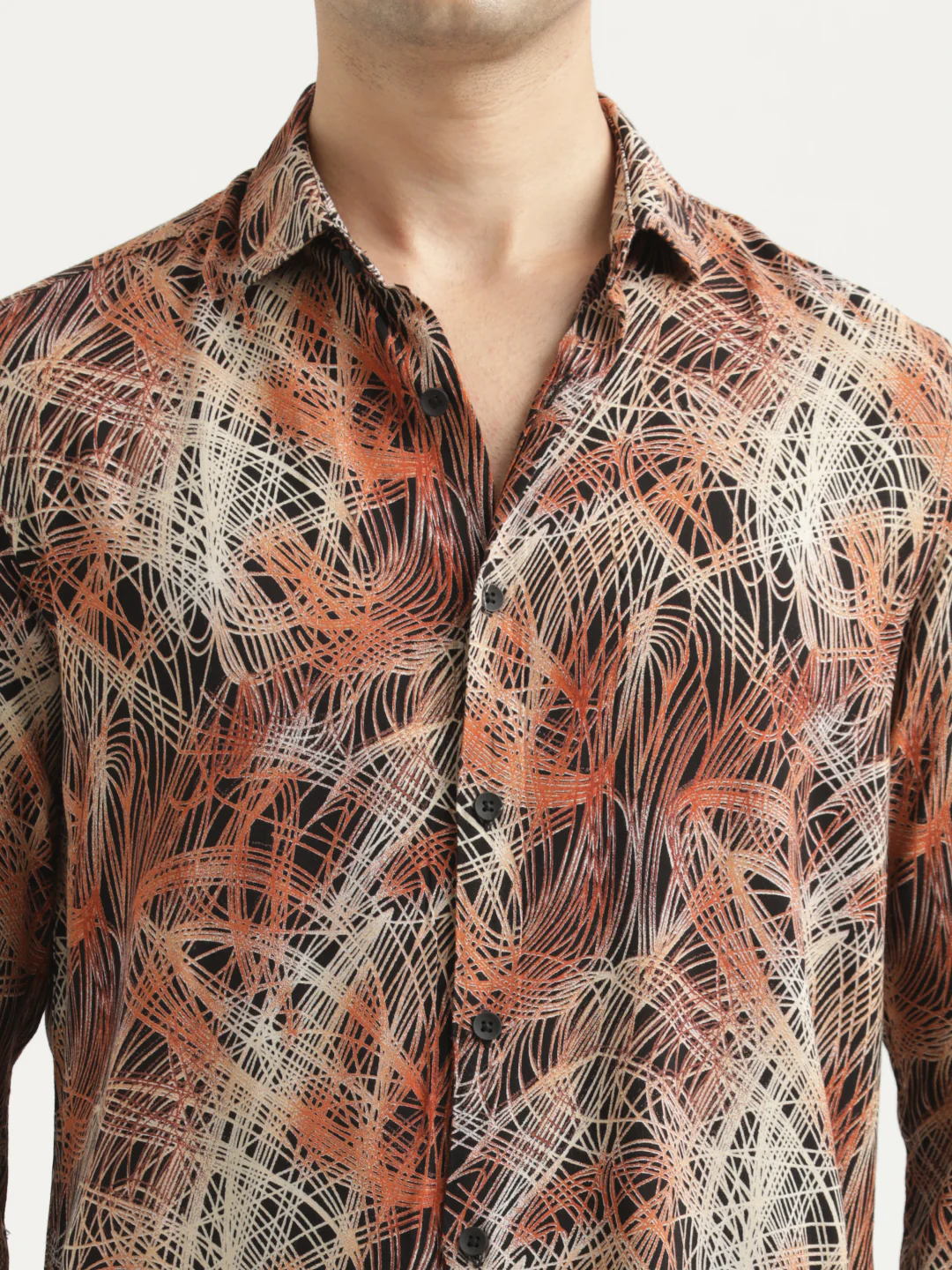 Men Printed Viscose Shirt - Image 5