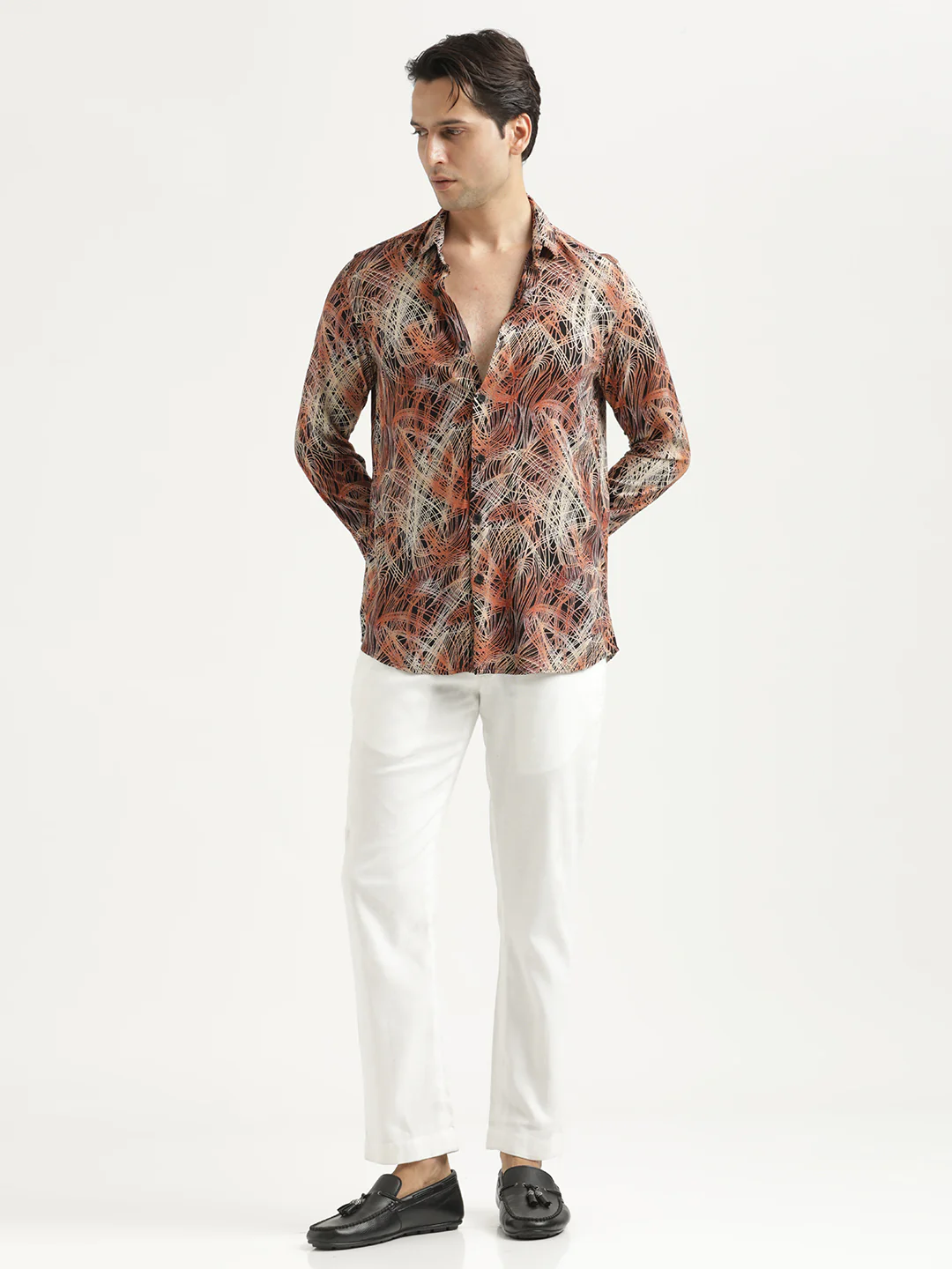 Men Printed Viscose Shirt - Image 6