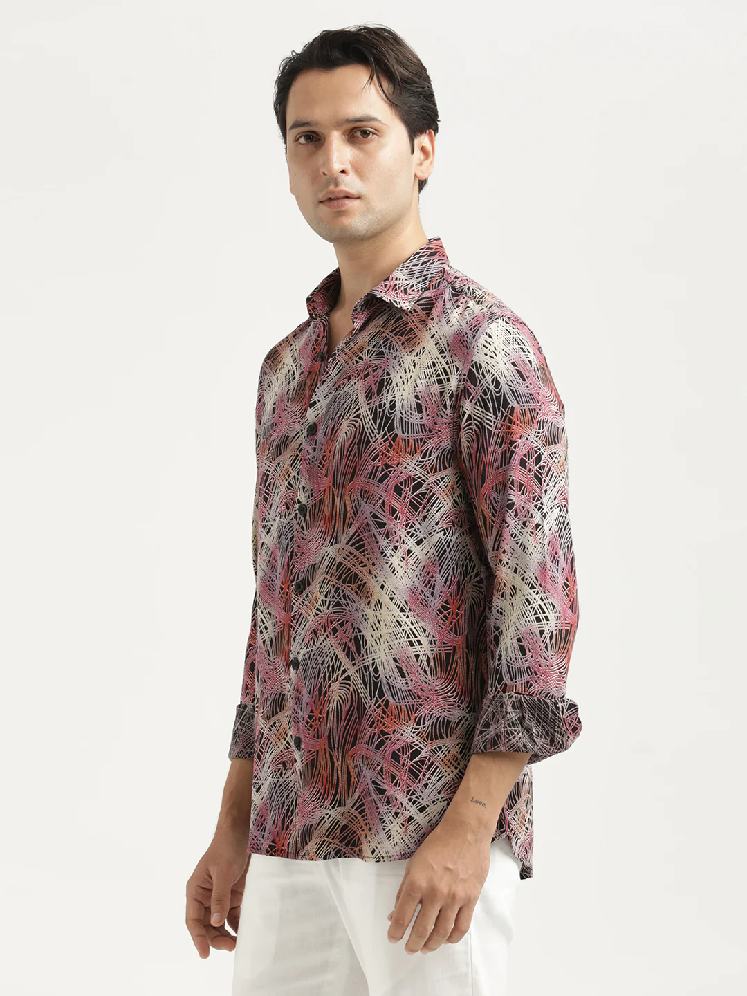 Men Printed Viscose Shirt - Image 4
