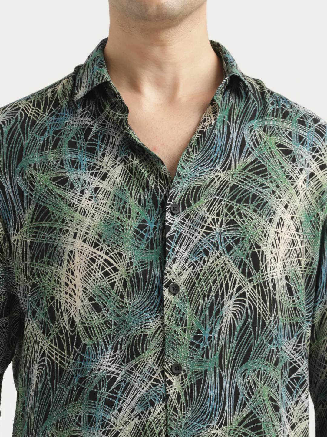 Men Printed Viscose Shirt - Image 5