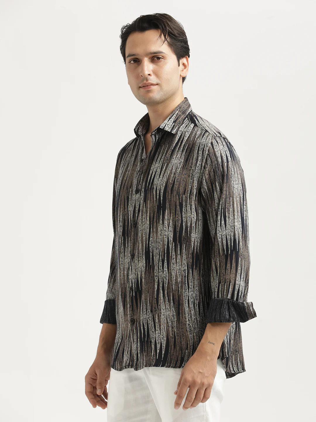 Men Printed Viscose Shirt - Image 3
