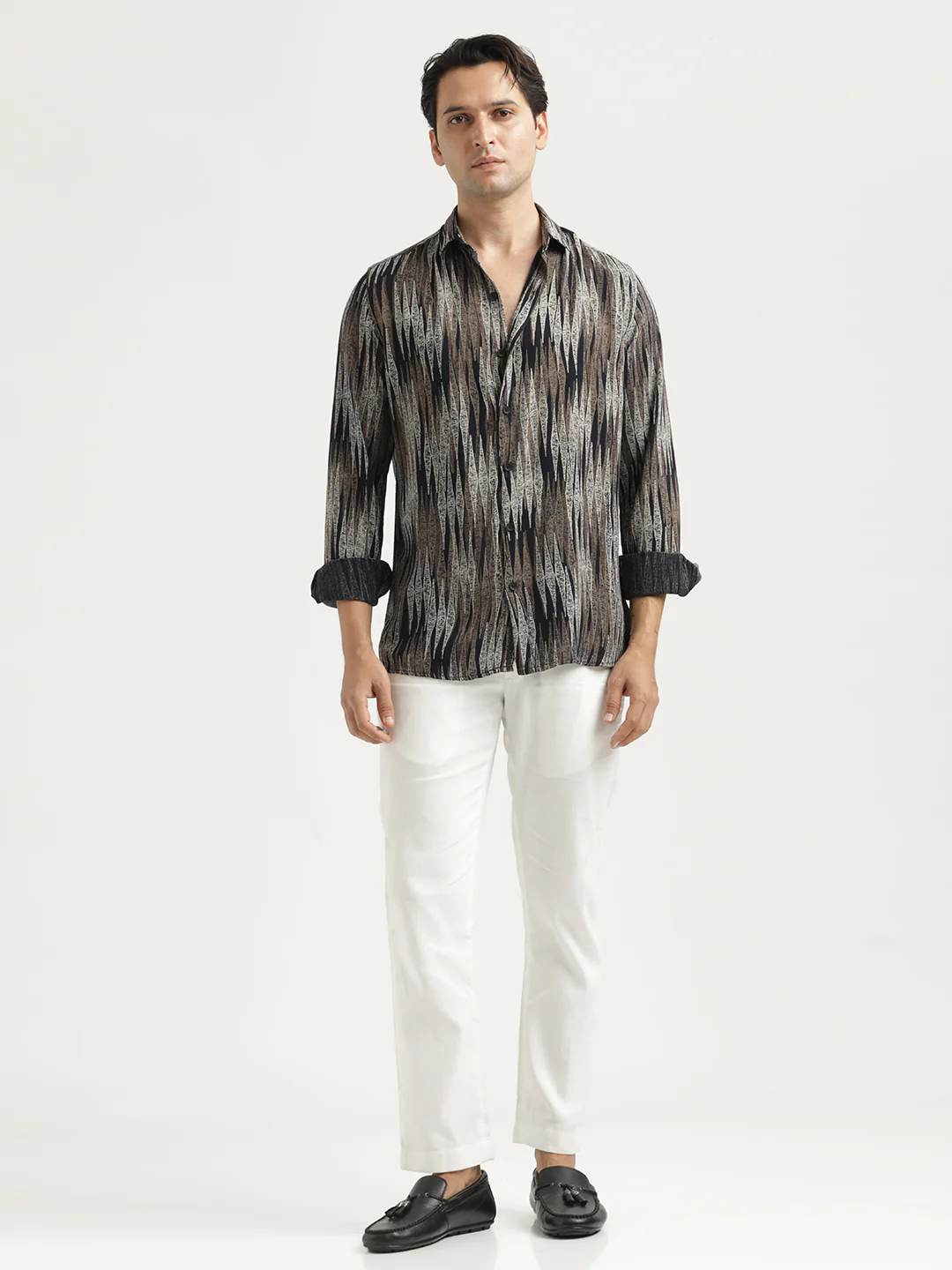 Men Printed Viscose Shirt - Image 5