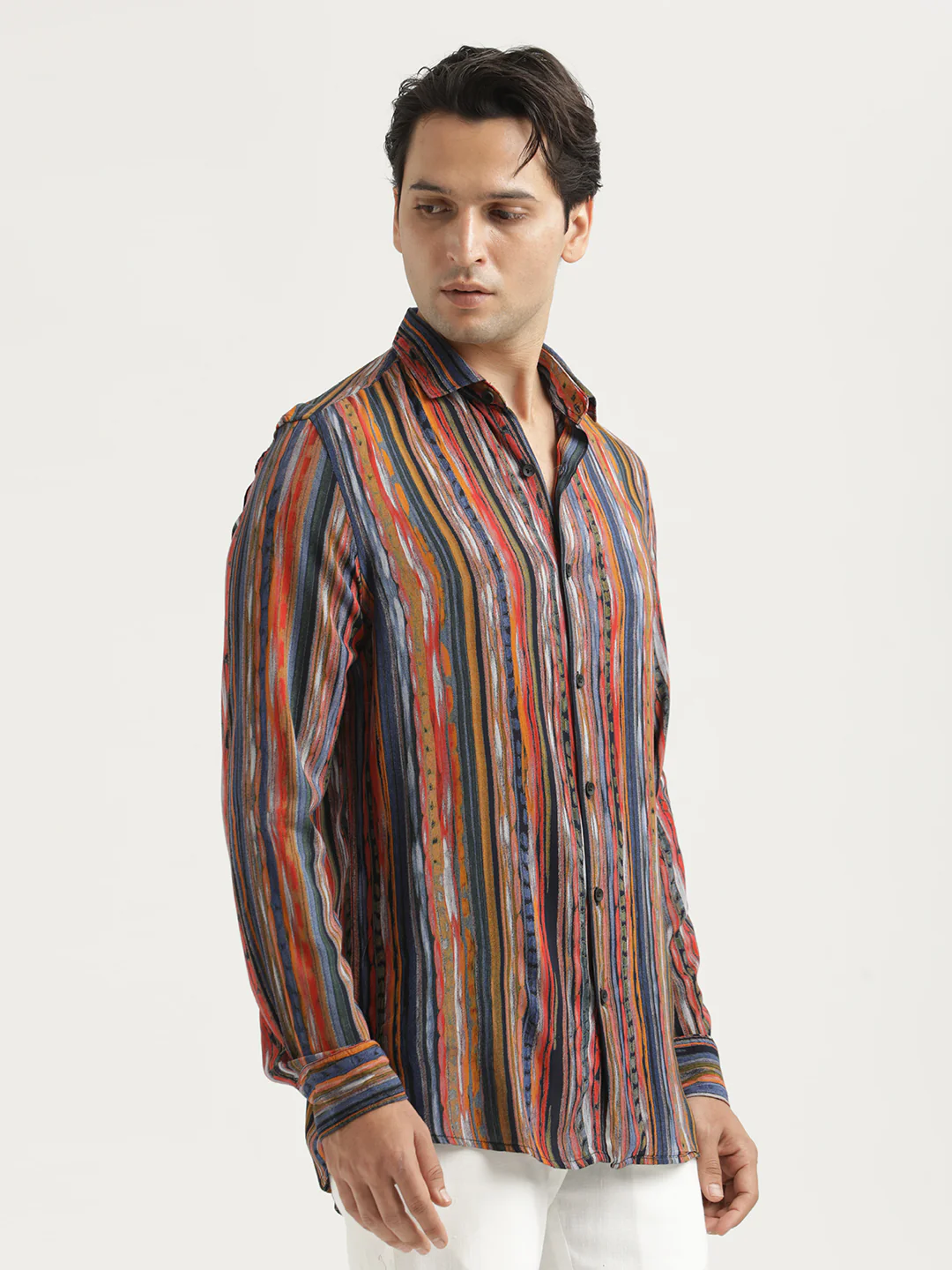 Men Printed Viscose Shirt - Image 4