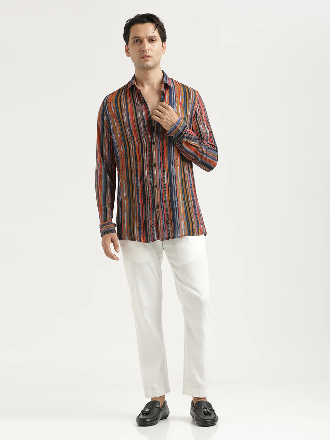 Men Printed Viscose Shirt - Image 5