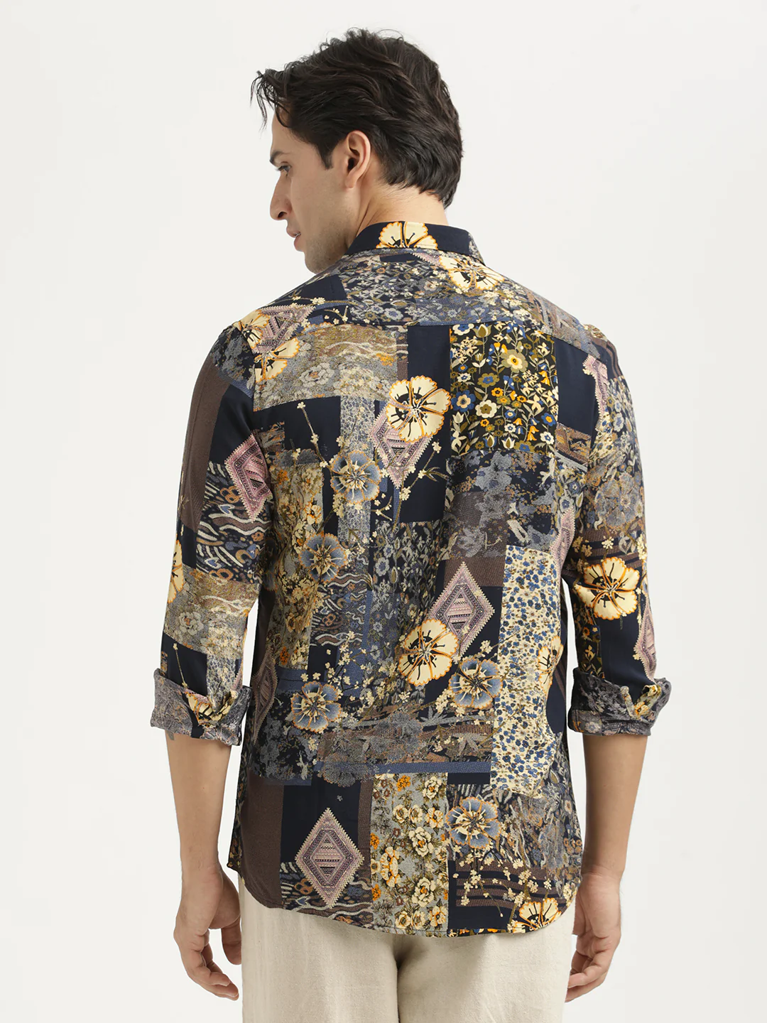 Men Printed Viscose Shirt - Image 3