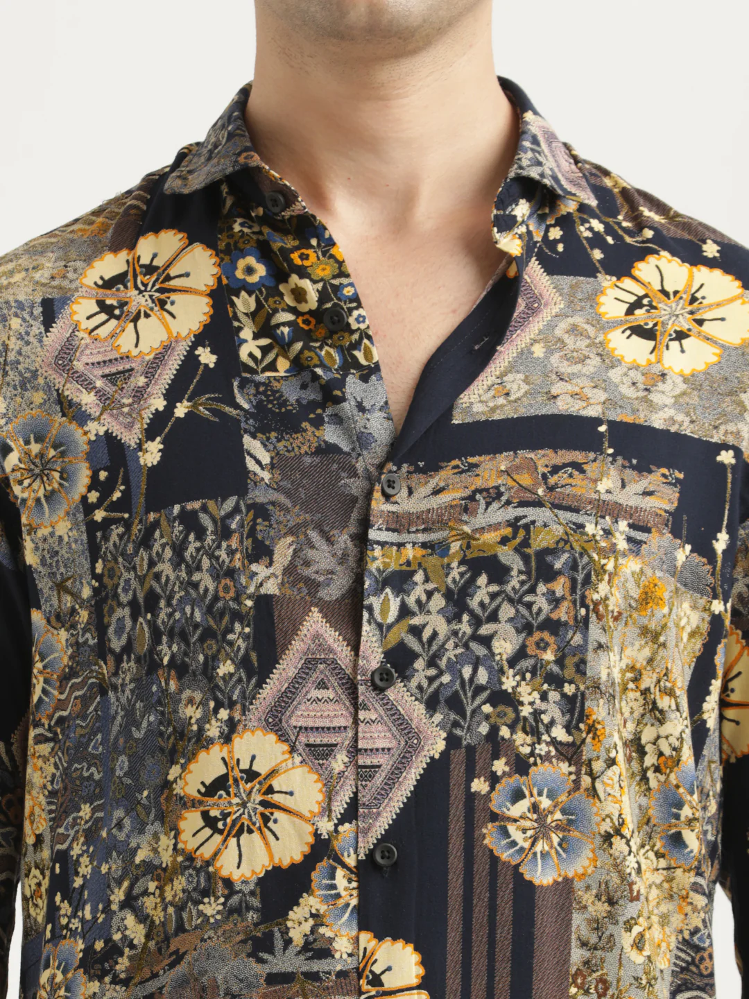 Men Printed Viscose Shirt - Image 5