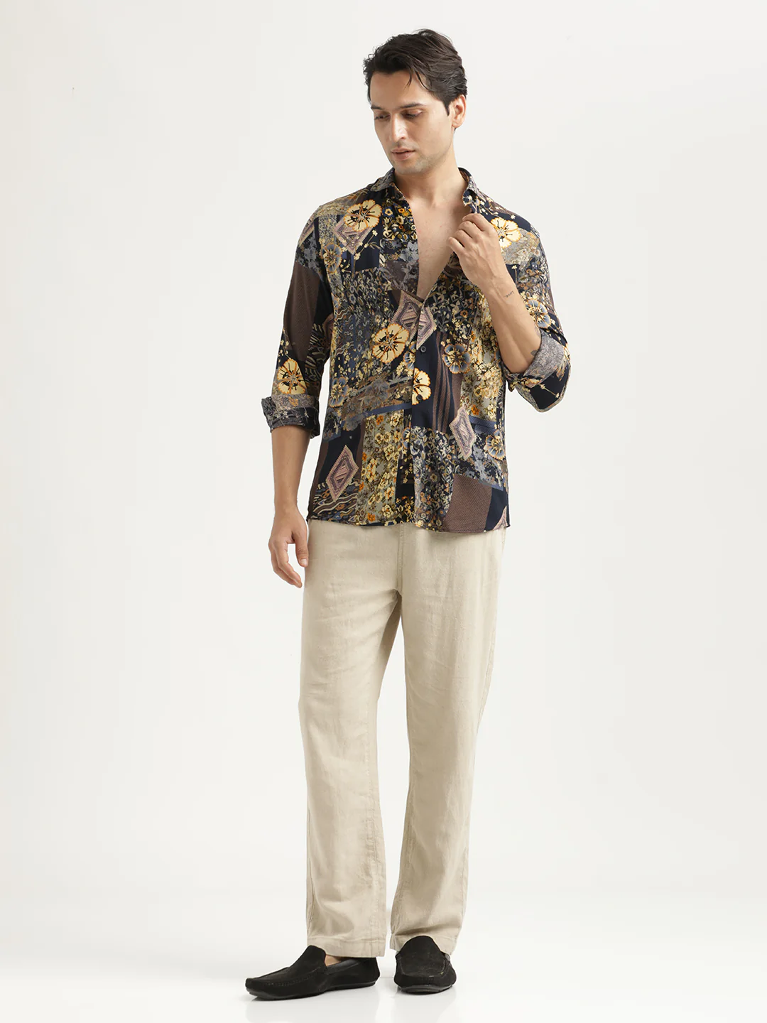 Men Printed Viscose Shirt - Image 6