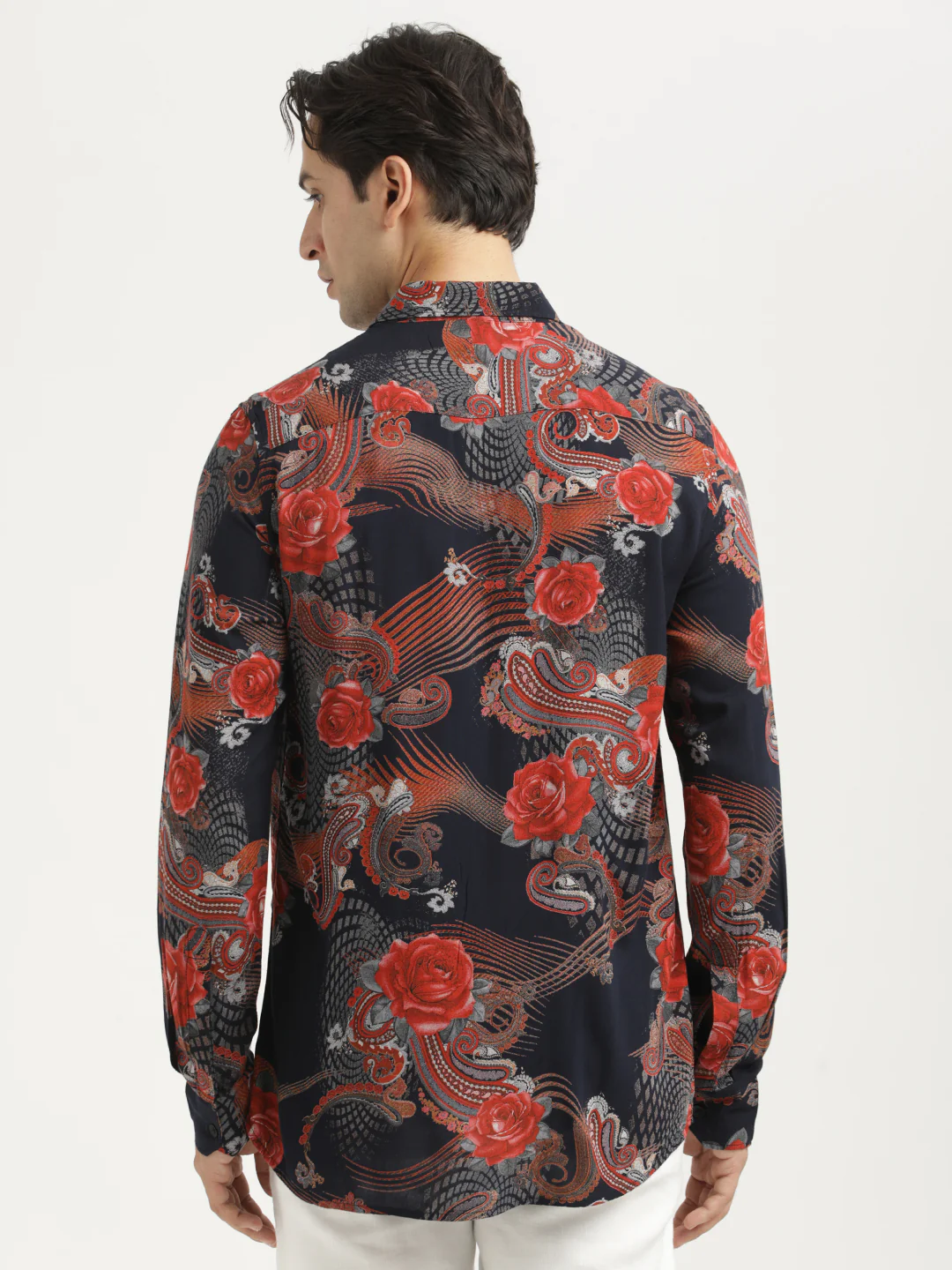 Men Printed Viscose Shirt - Image 3