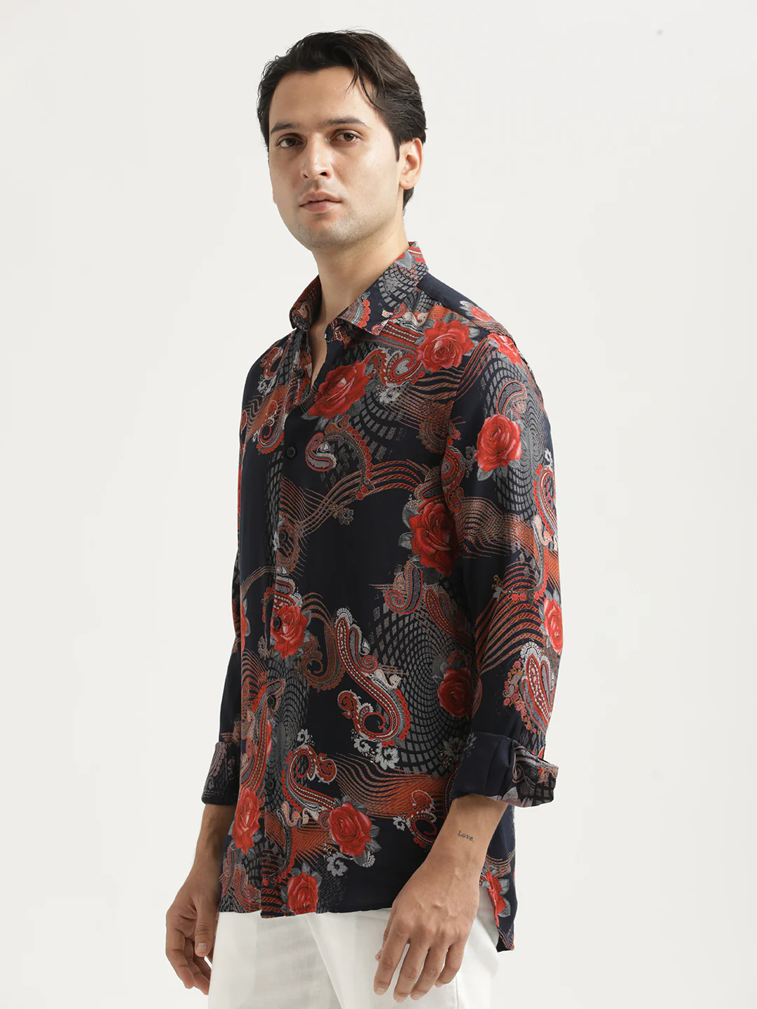 Men Printed Viscose Shirt - Image 4