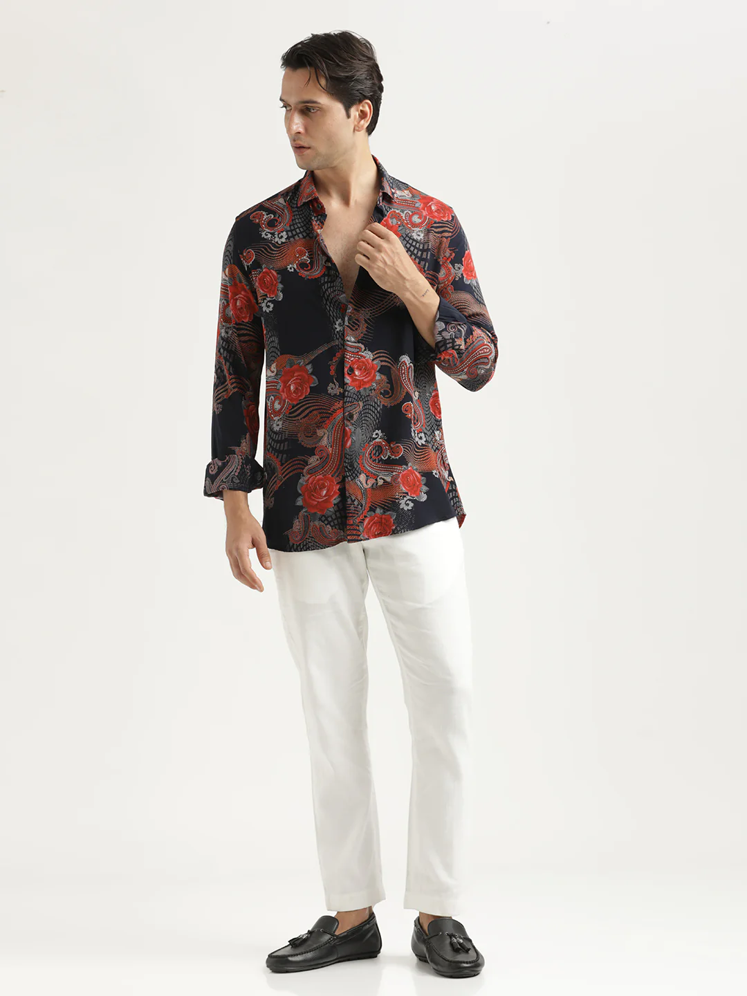 Men Printed Viscose Shirt - Image 6