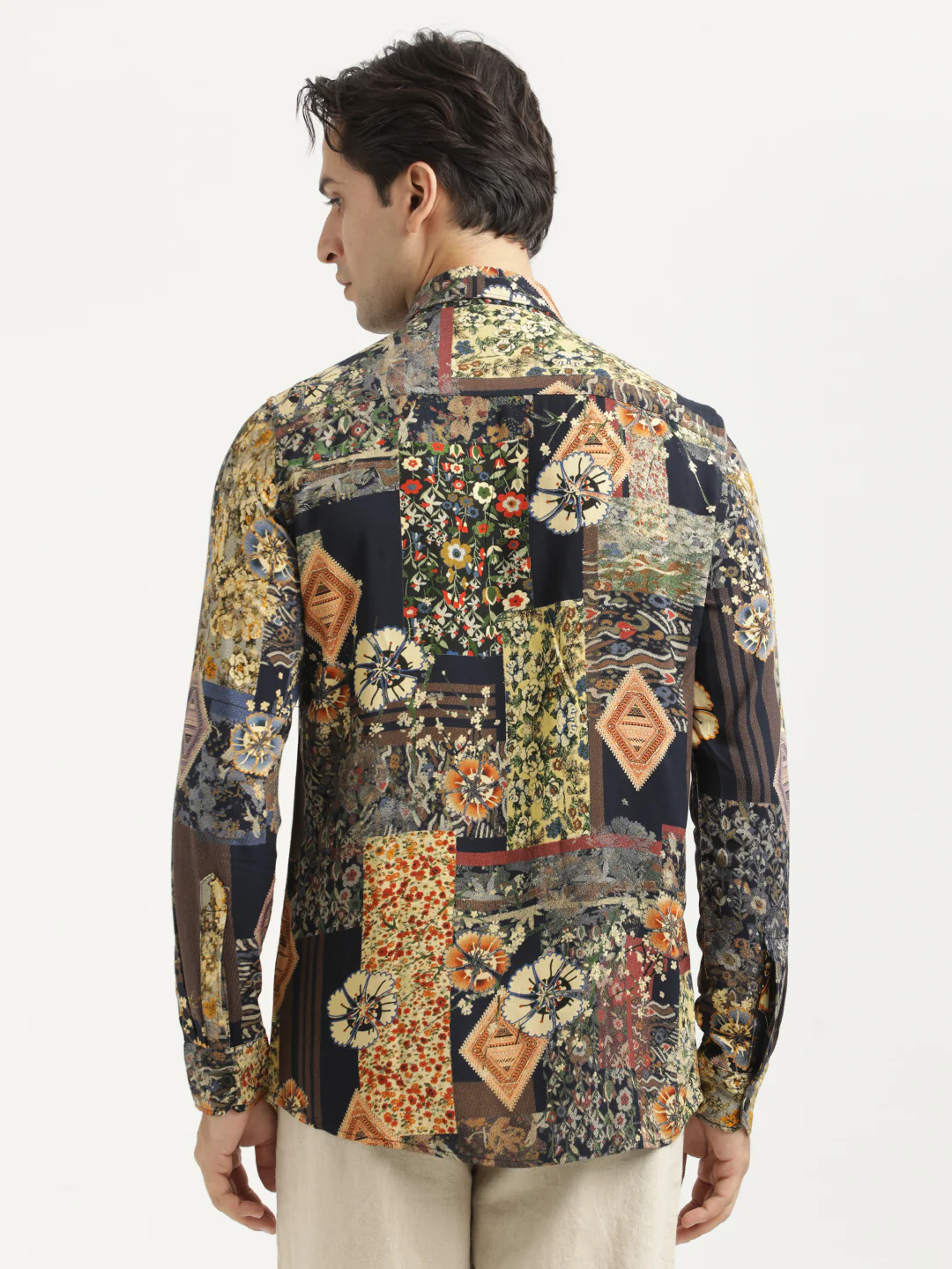 Men Printed Viscose Shirt - Image 3