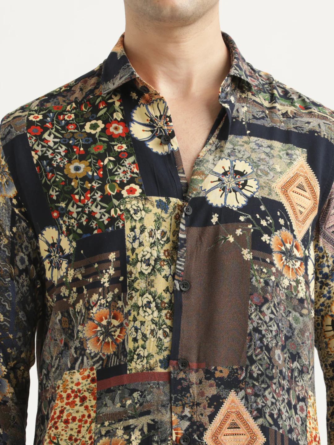 Men Printed Viscose Shirt - Image 5