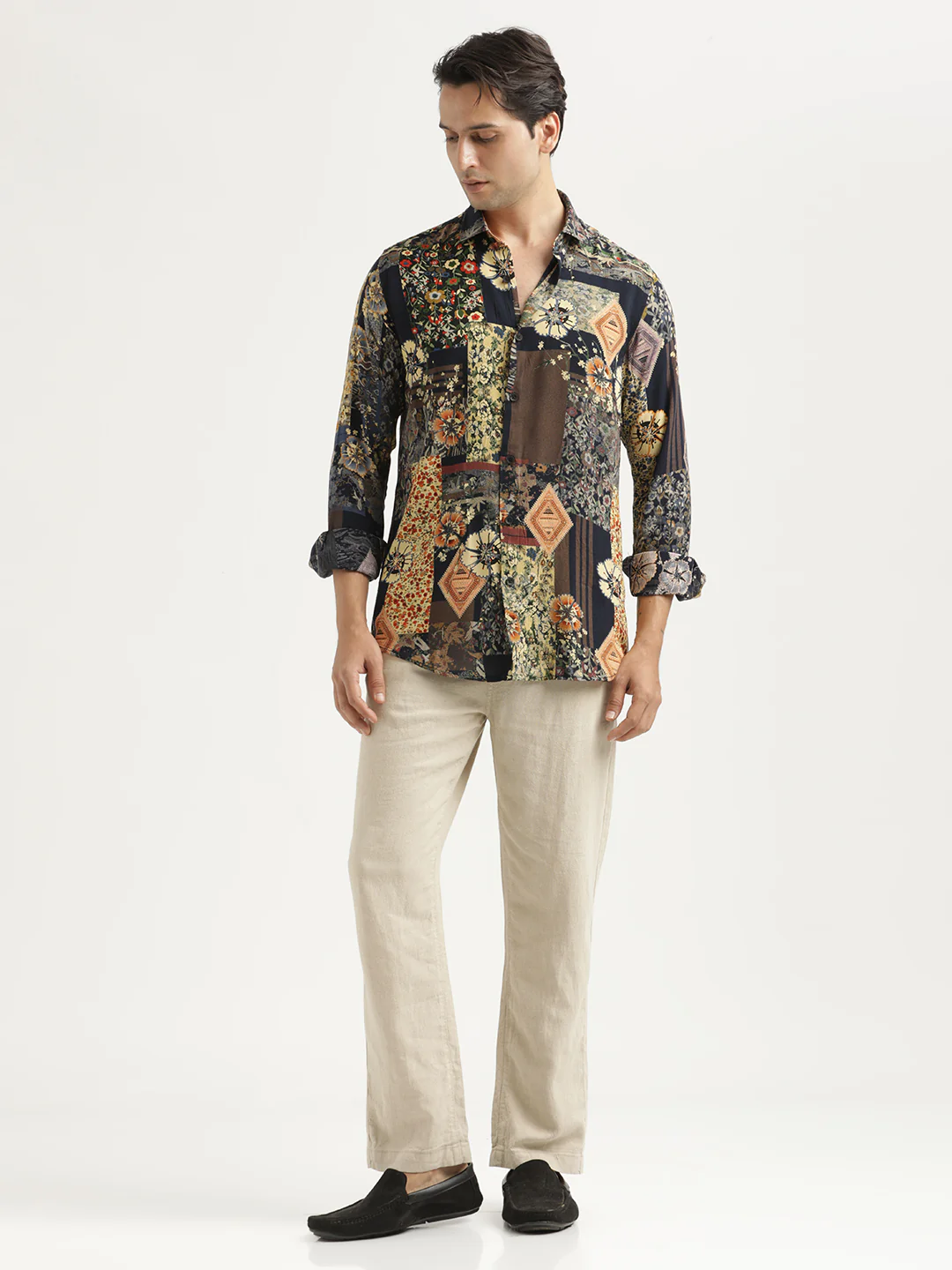 Men Printed Viscose Shirt - Image 6