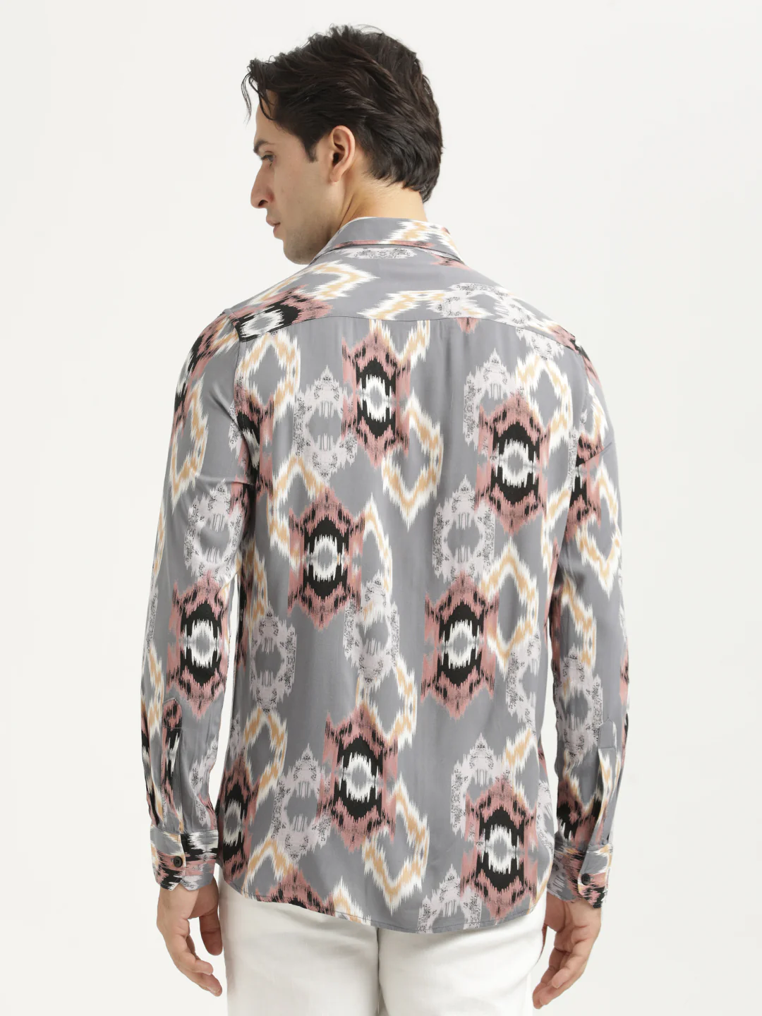 Men Printed Viscose Shirt - Image 3