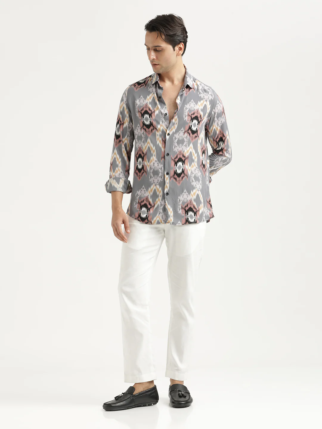 Men Printed Viscose Shirt - Image 6