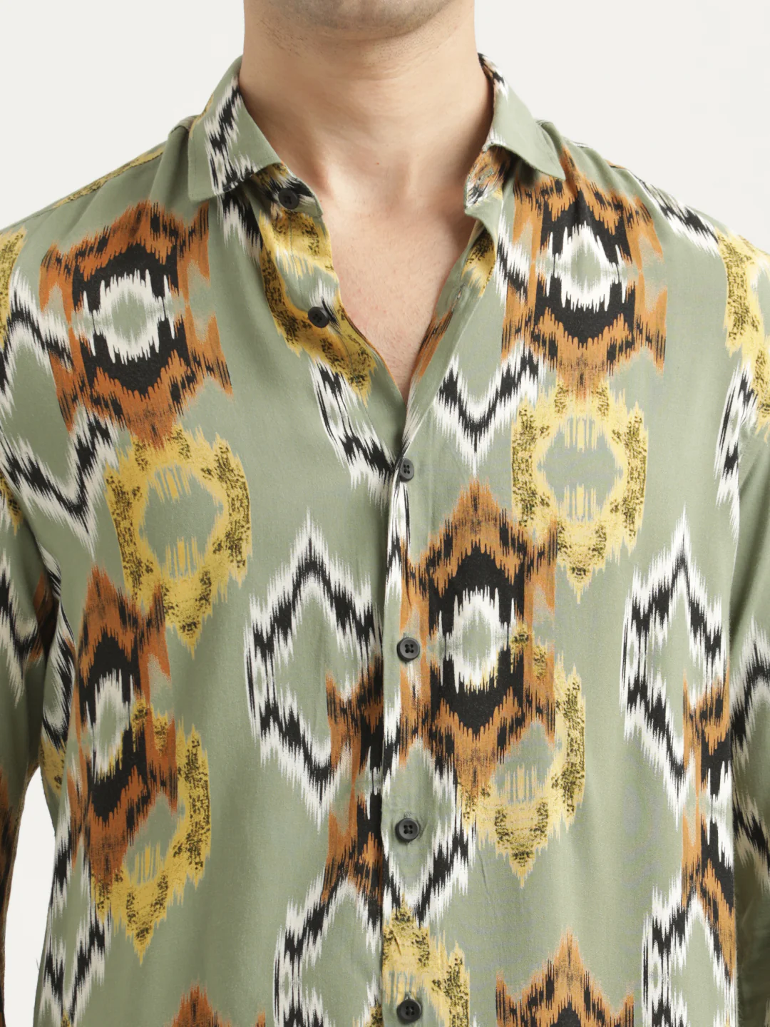Men Printed Viscose Shirt - Image 4