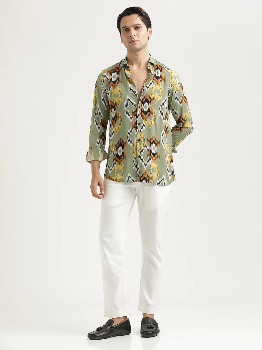 Men Printed Viscose Shirt - Image 5