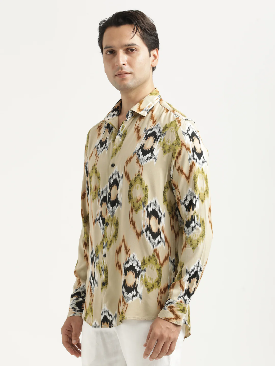 Men Printed Viscose Shirt - Image 4