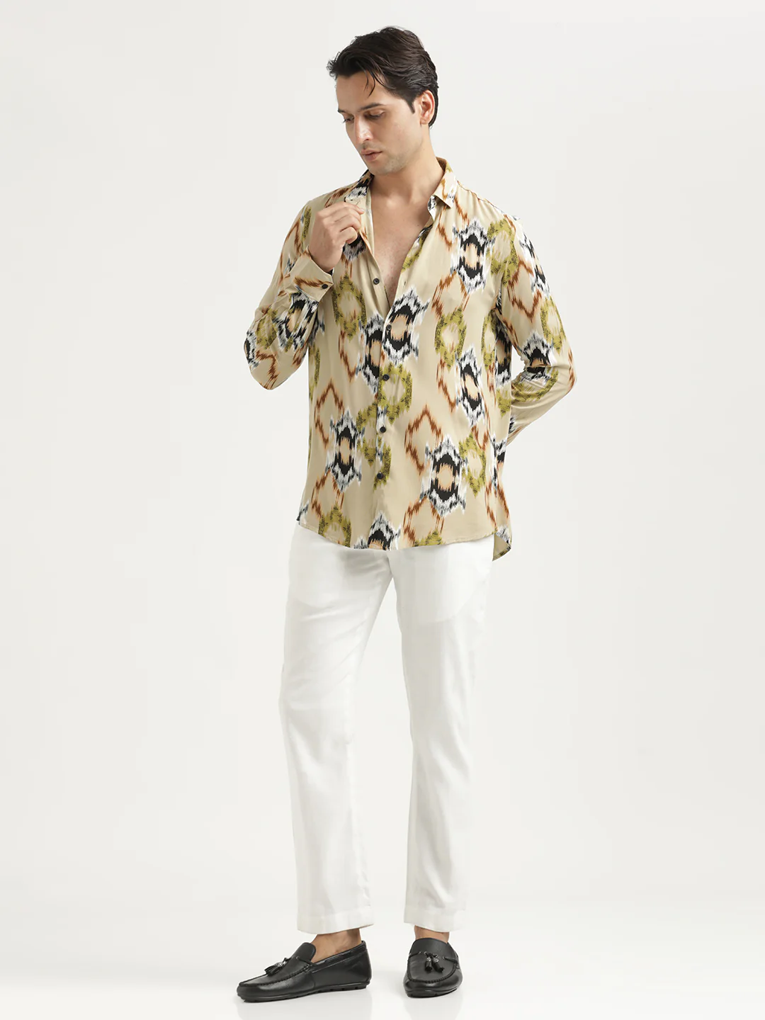 Men Printed Viscose Shirt - Image 6