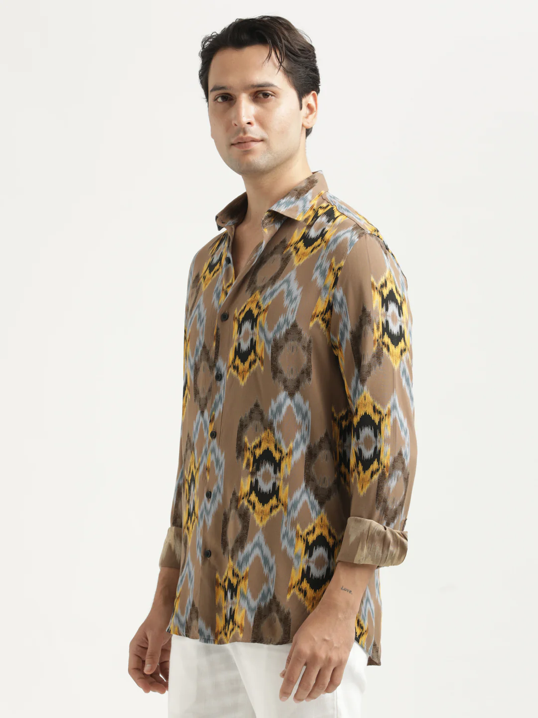 Men Printed Viscose Shirt - Image 4