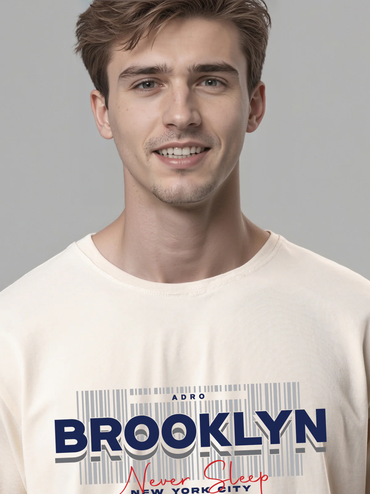 Men Printed White T-Shirt - Image 2