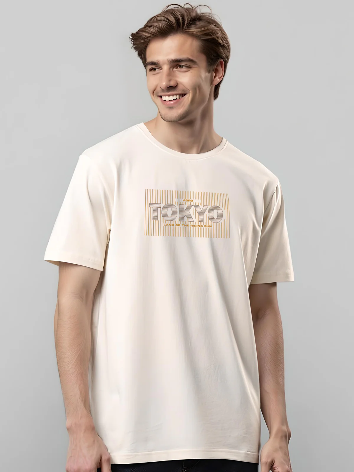 Men Printed White T-Shirt - Image 2