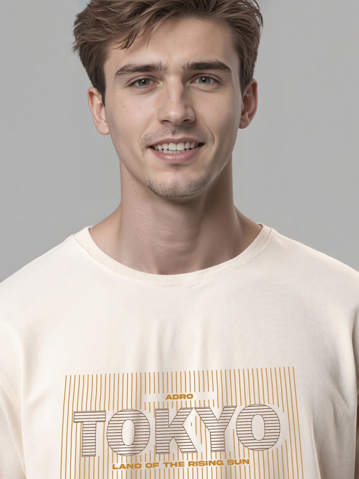 Men Printed White T-Shirt - Image 3