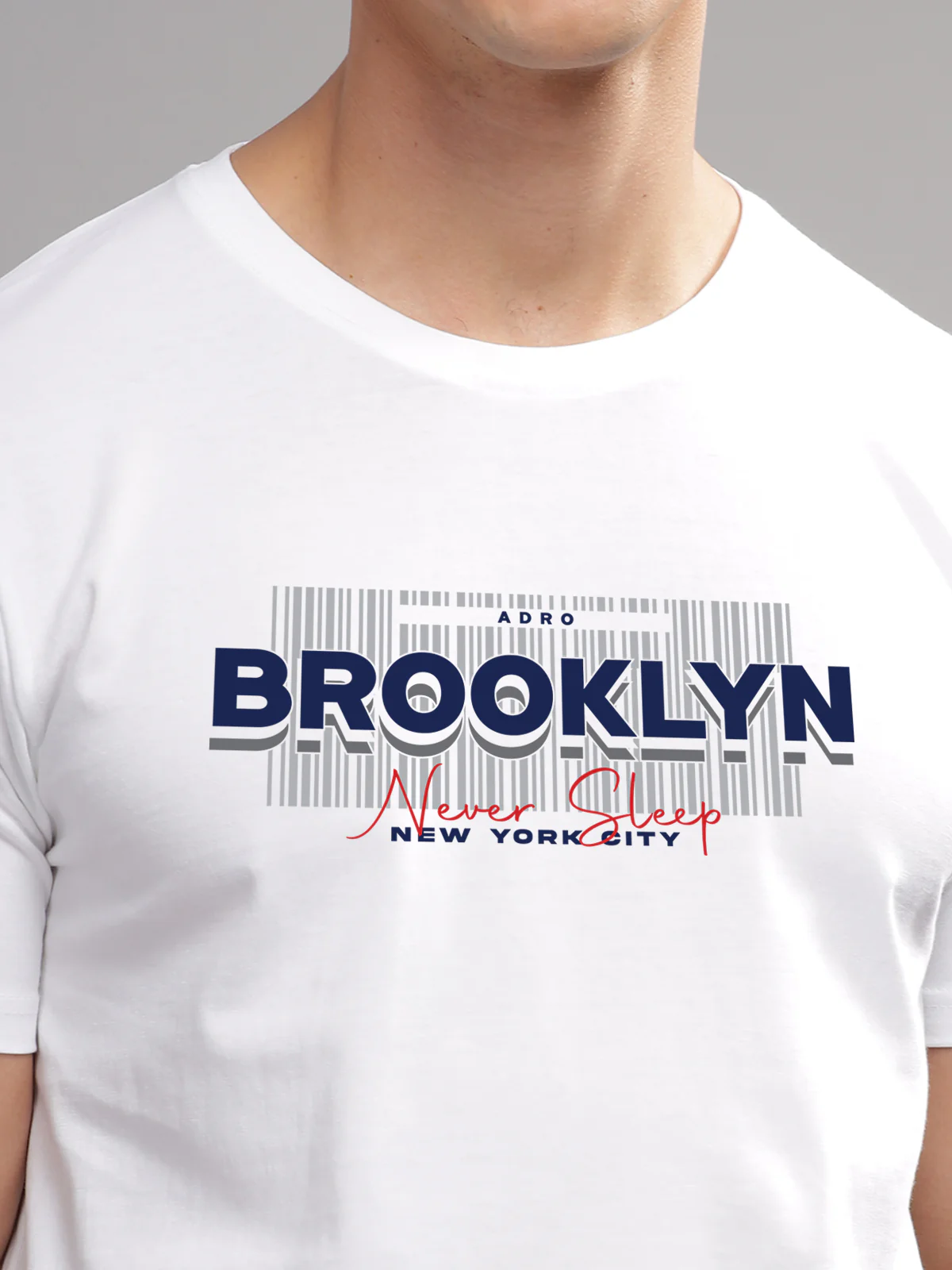 Men Printed White T Shirt - Image 2