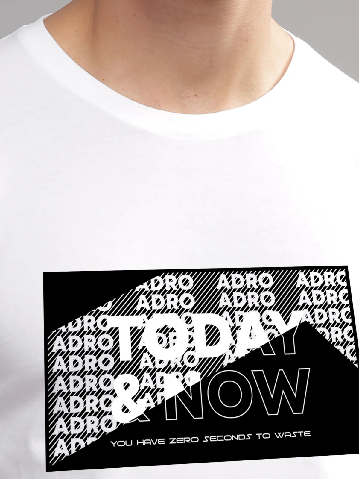 Men Printed White T Shirt - Image 3