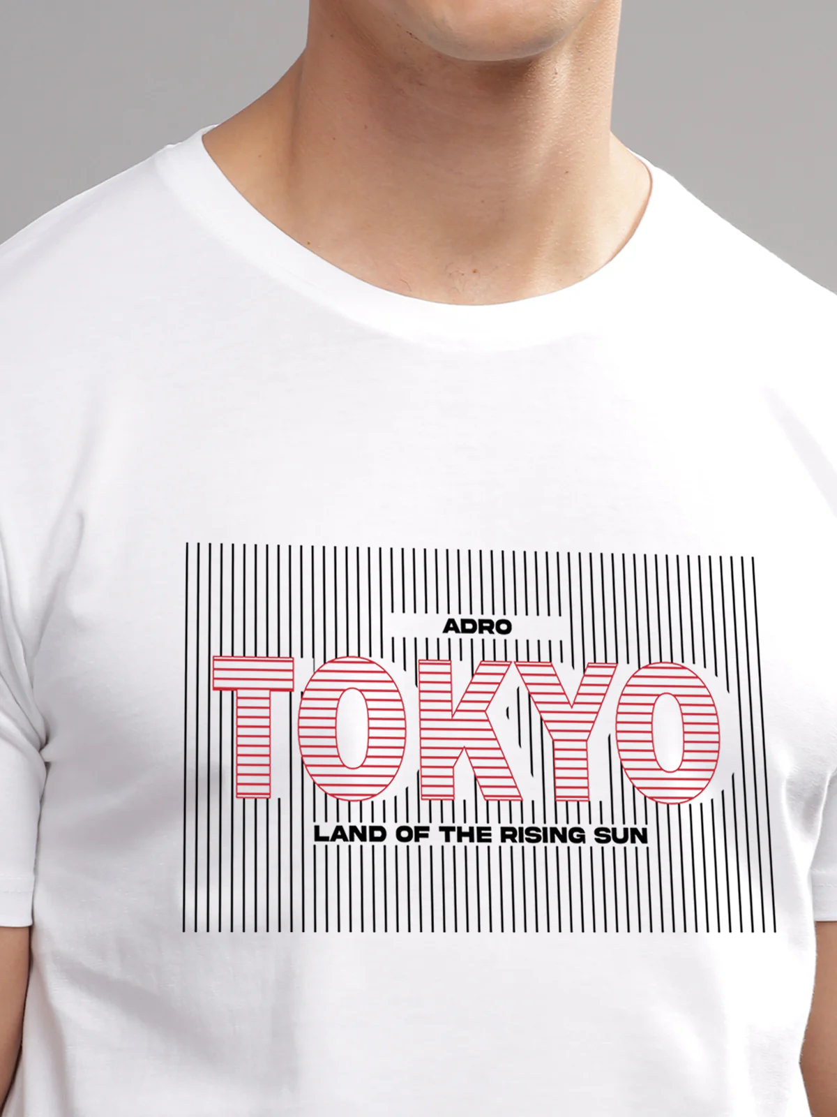 Men Printed White T Shirt - Image 2
