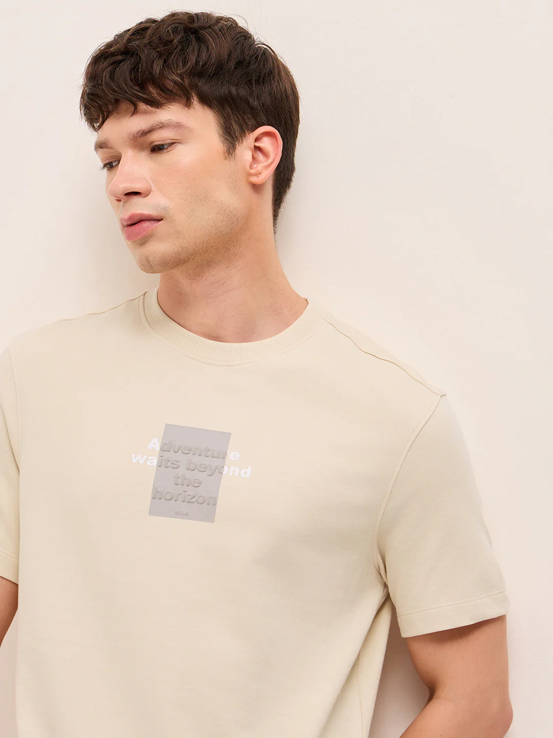 Men Pure Cotton Crew Neck T-Shirt - Image 5