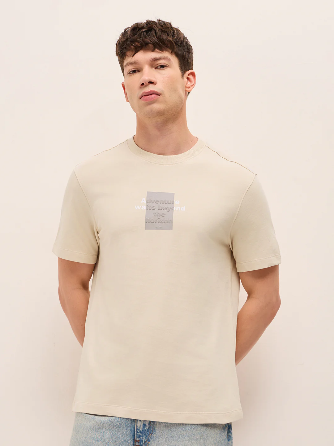 Men Pure Cotton Crew Neck T-Shirt - Image 6