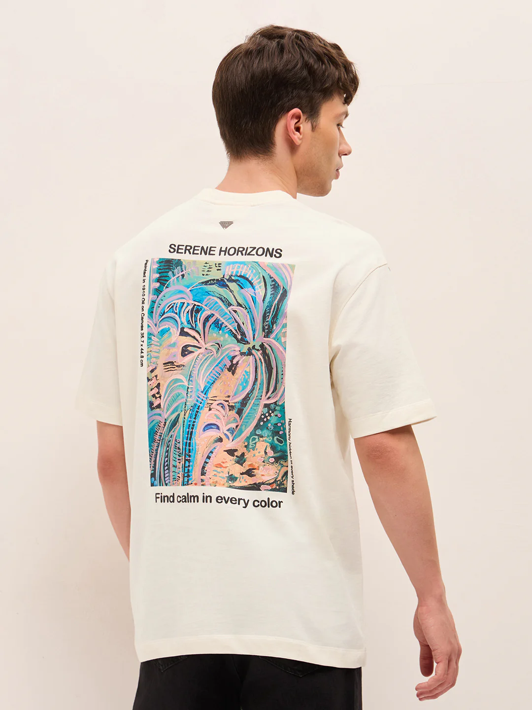 Men Pure Cotton Crew Neck T-Shirt - Image 2