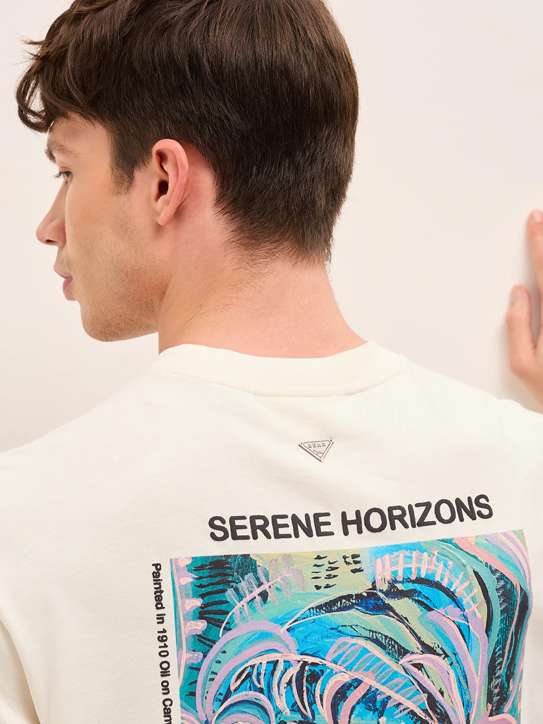 Men Pure Cotton Crew Neck T-Shirt - Image 7