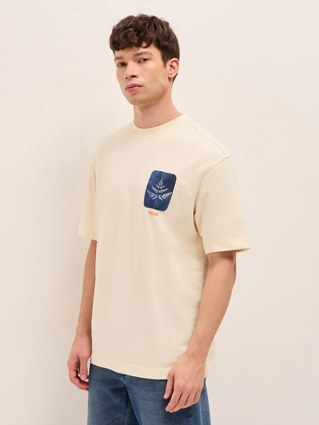 Men Pure Cotton Crew Neck T-Shirt - Image 3