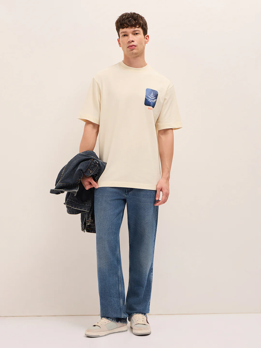 Men Pure Cotton Crew Neck T-Shirt - Image 4